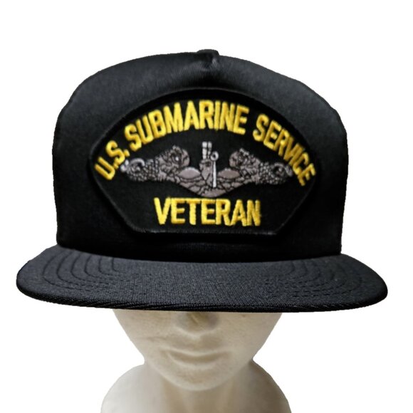 HMC Honors US Submarine Service Veteran Embroidered Patch Snapback Baseball Cap - Picture 1 of 8